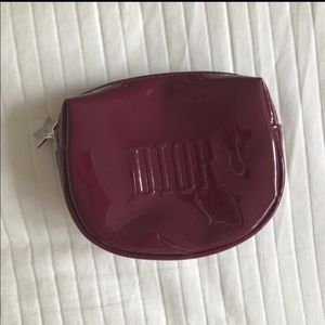 Dior Purple Patent Makeup Bag